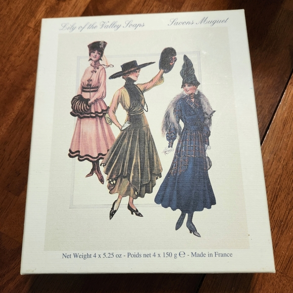 Lily of the Valley Soaps, Net Weight 3 x 5.25 oz, Made in France, - Picture 5 of 10